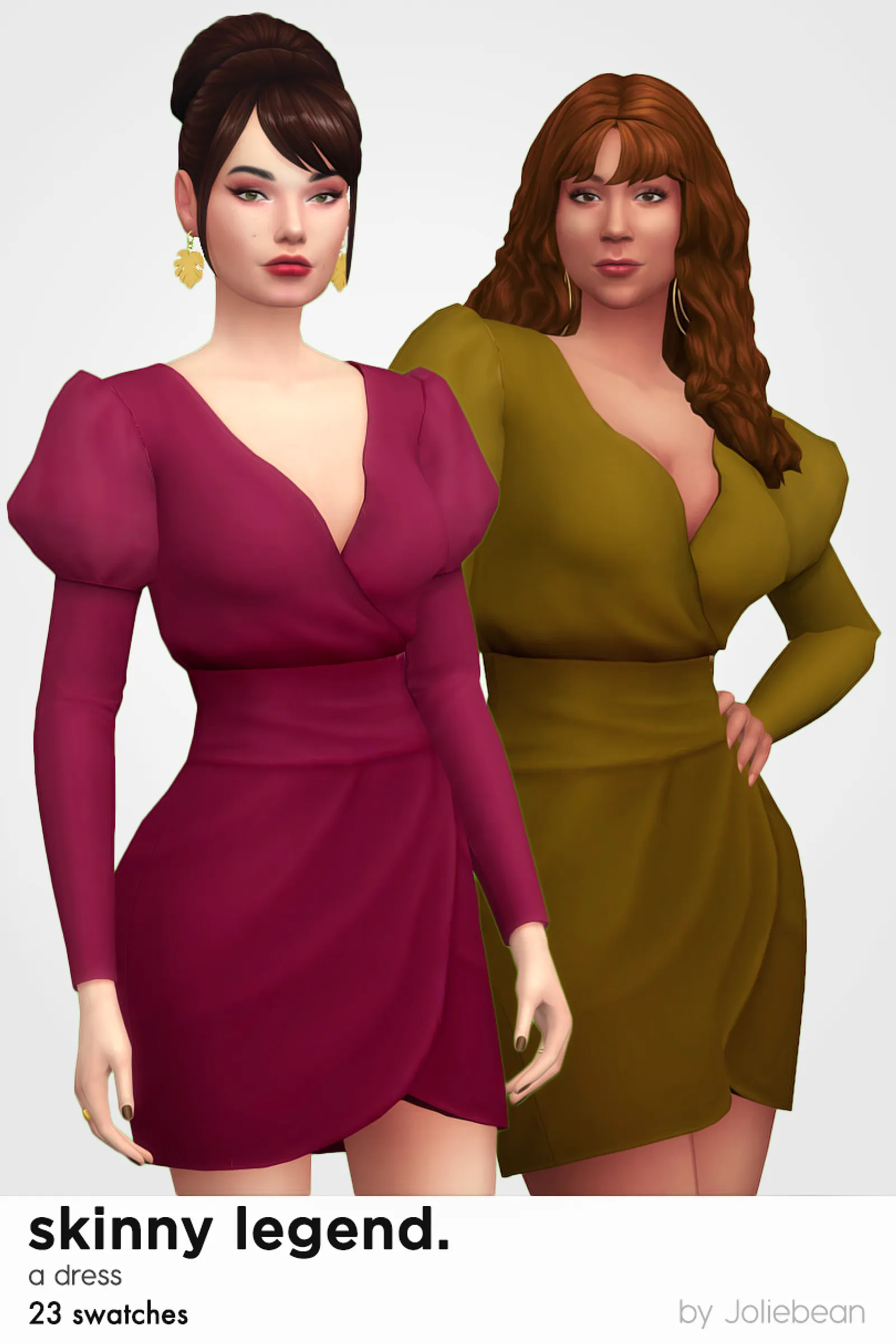 Skinny Legend dress in 23 swatches by Joliebean