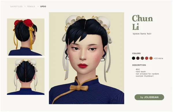 Chun-Li Hair by Joliebean