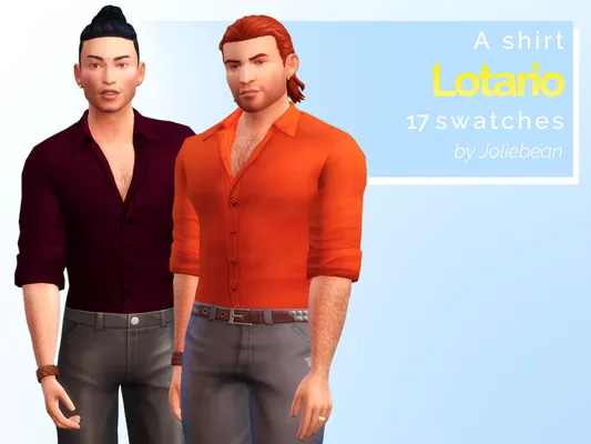 Lotario - a silky shirt in 17 swatches by Joliebean