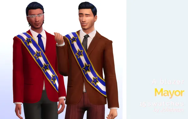 ? Mayor - a blazer in 15 swatches ?