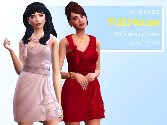 ? Full House - a short dress in 20 swatches ?