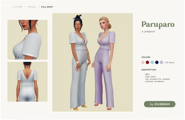 Paruparo Jumpsuit by Joliebean