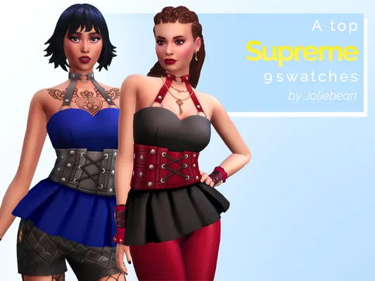 Supreme top in 9 swatches by Joliebean