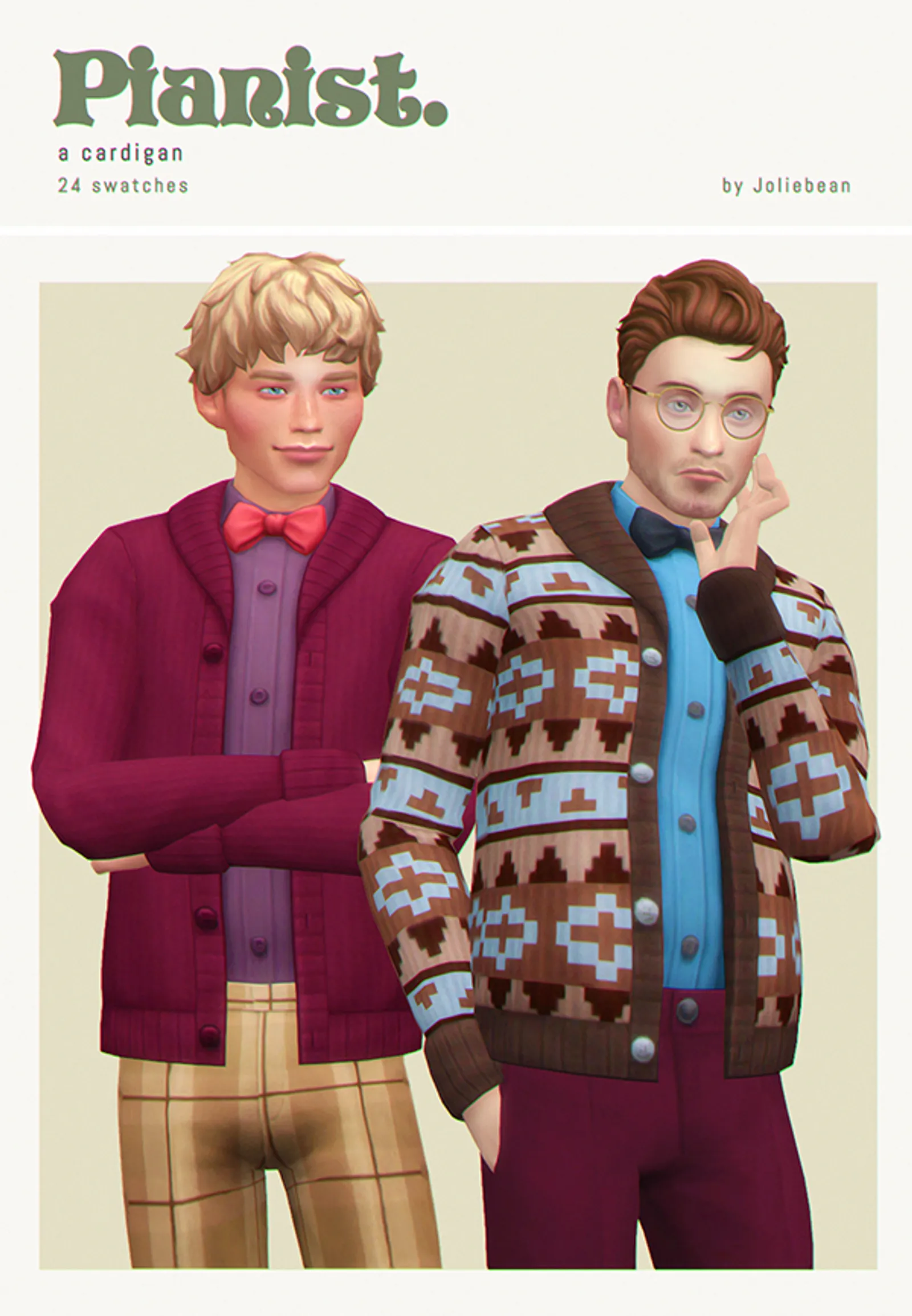 Pianist Cardigan by Joliebean