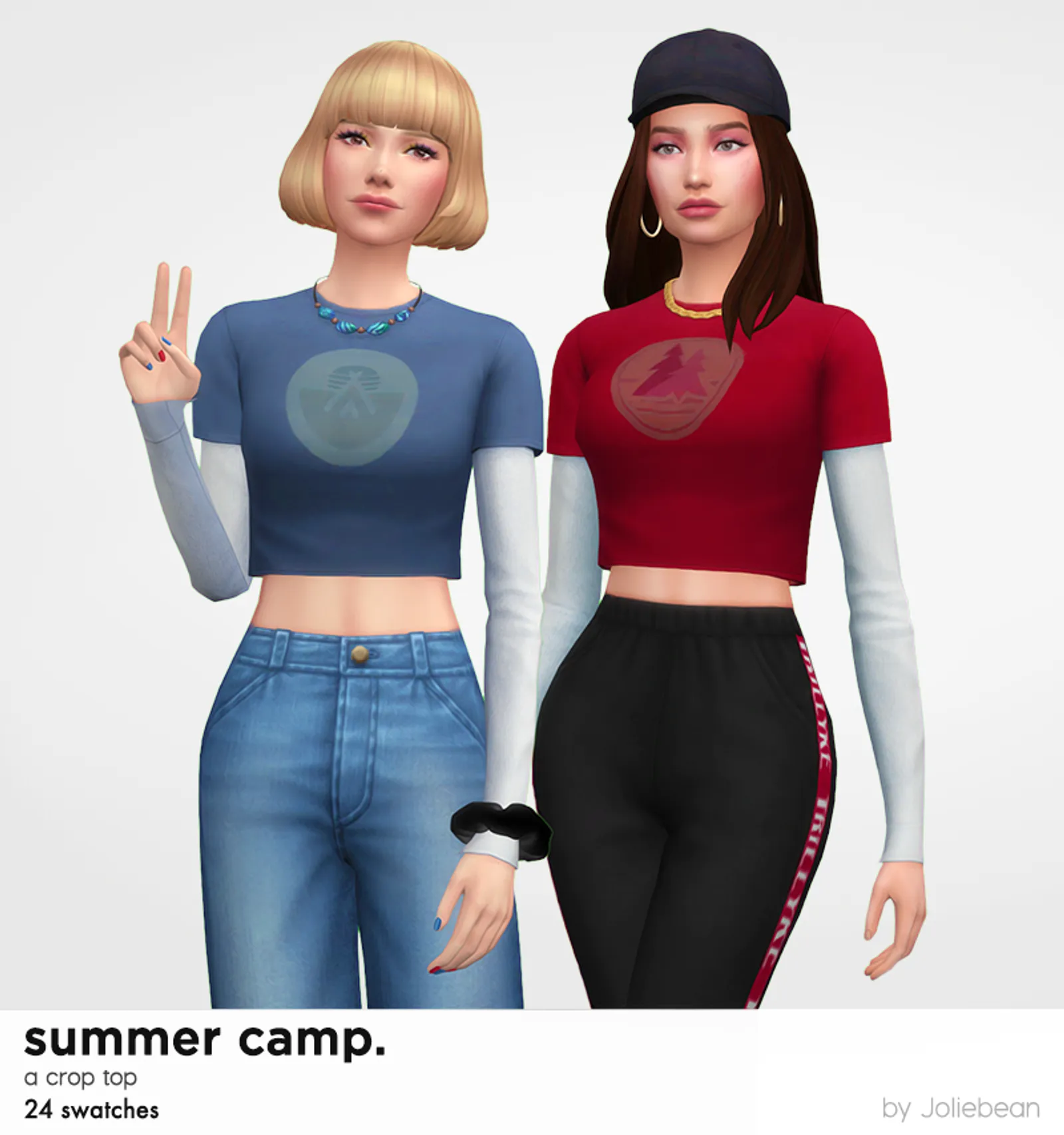 Summer Camp crop top by Joliebean