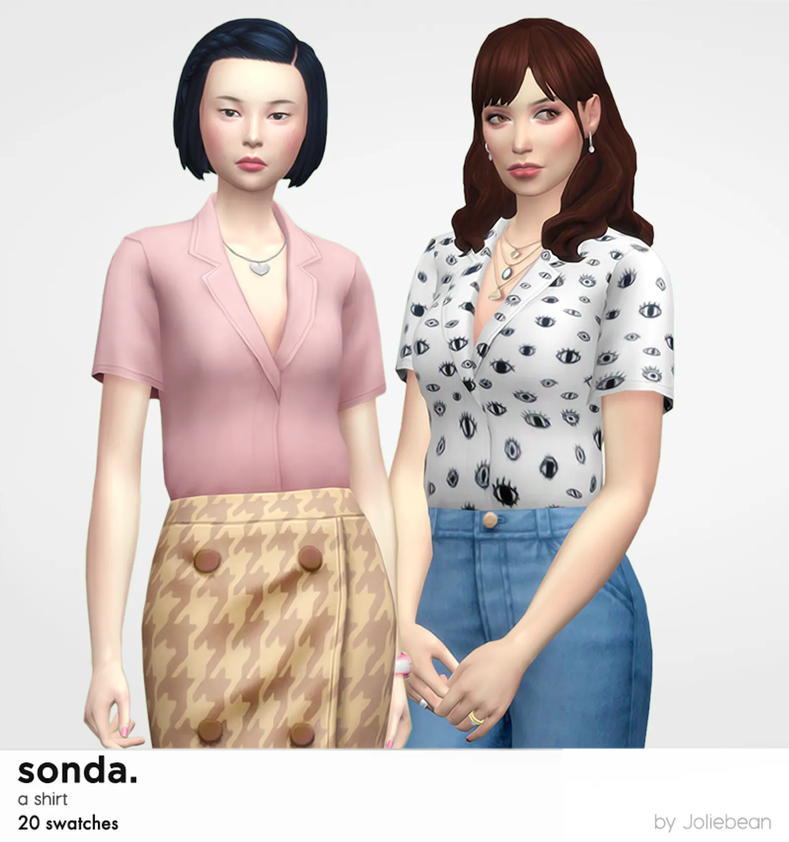 Sonda shirt in 20 swatches by Joliebean