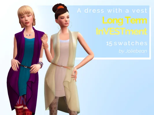 ? Long Term InVESTment - a dress with a vest in 15 swatches ?