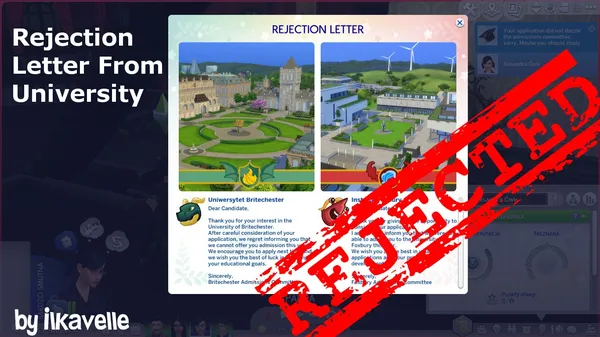 Rejection Letter from University