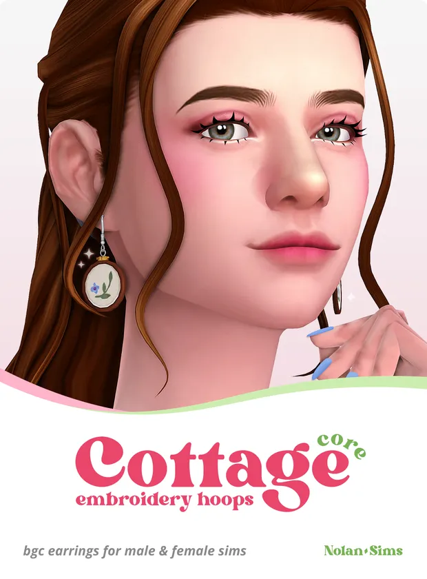 Cottagecore Embroidery Hoops