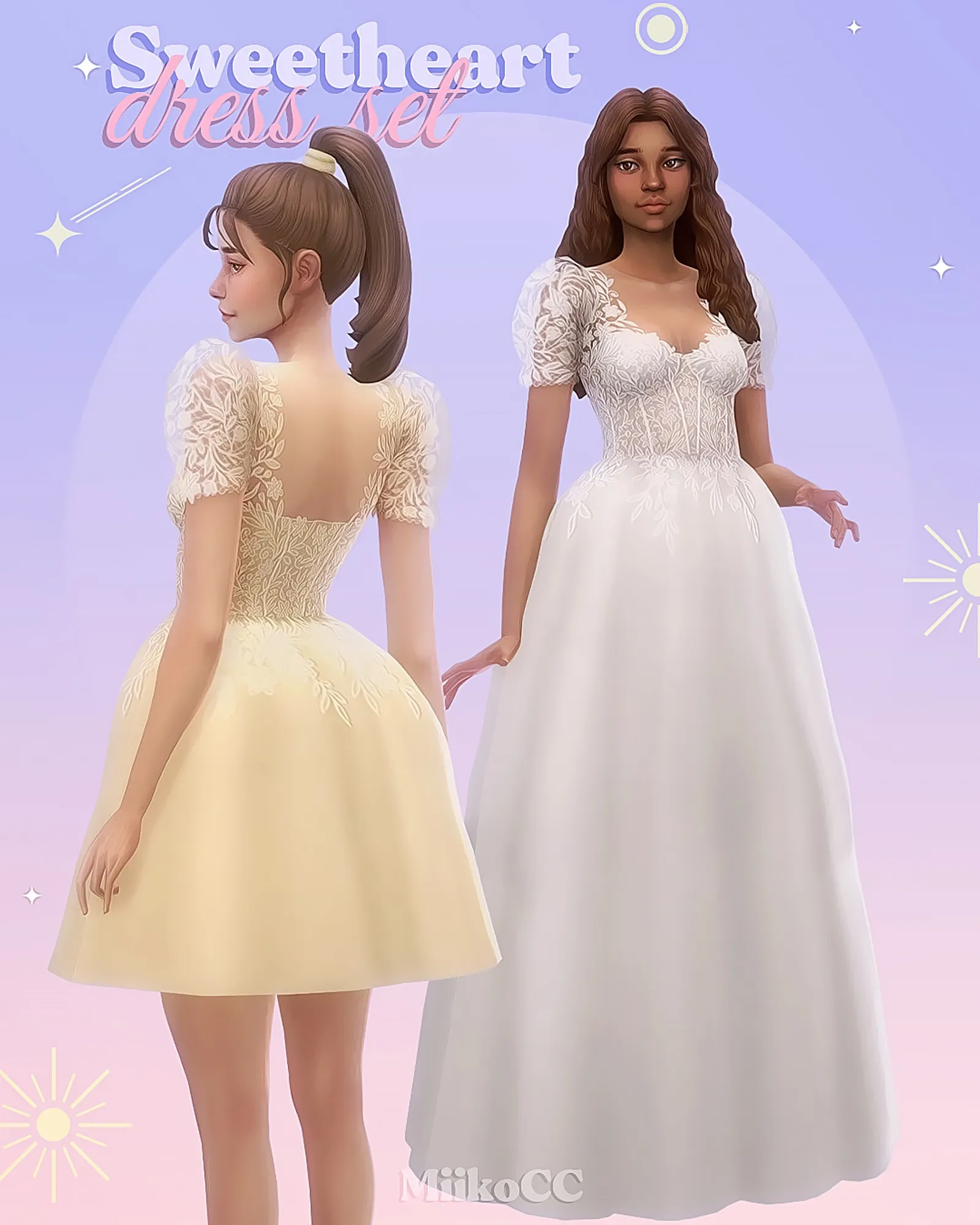 Sweetheart dress set