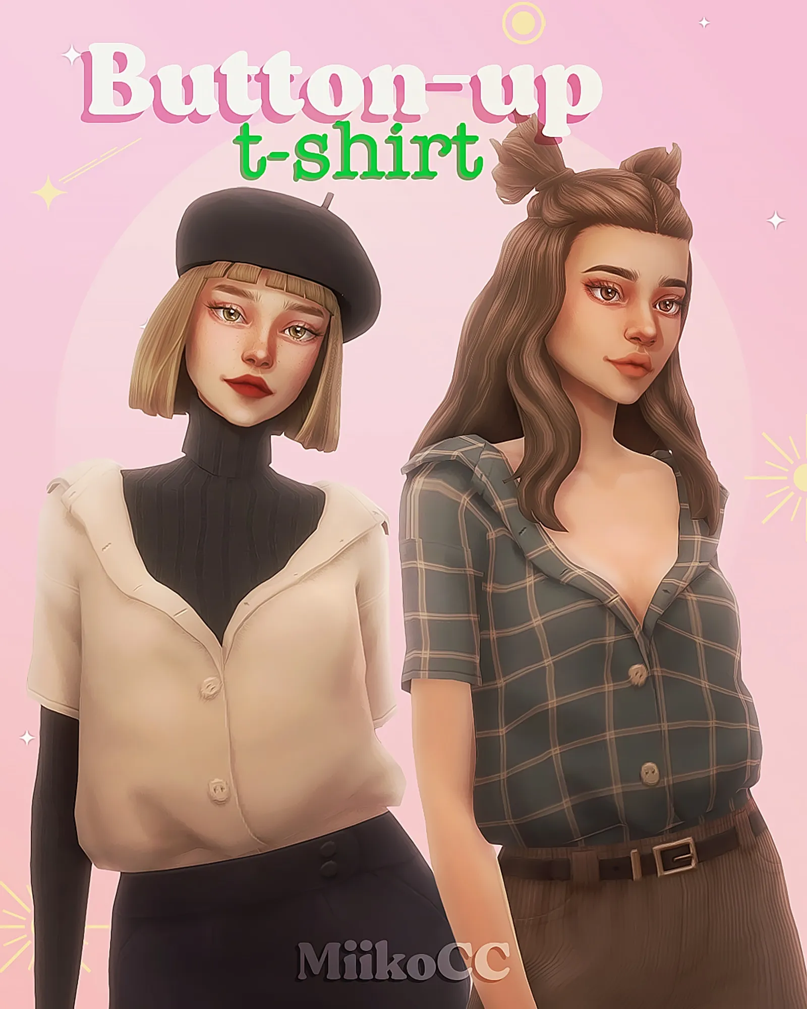 Button-up t-shirt