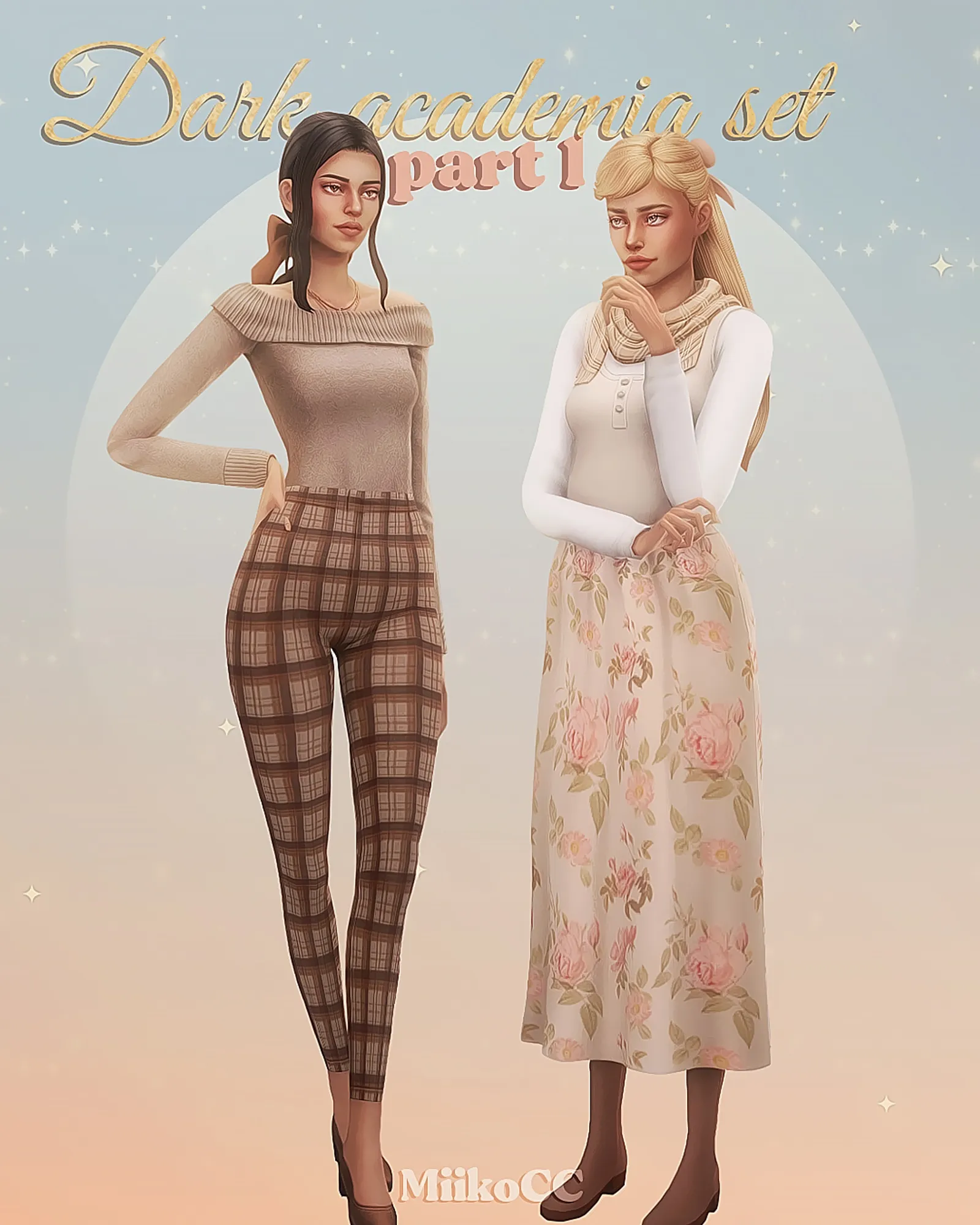 Dark academia clothing set ?*• Part 1