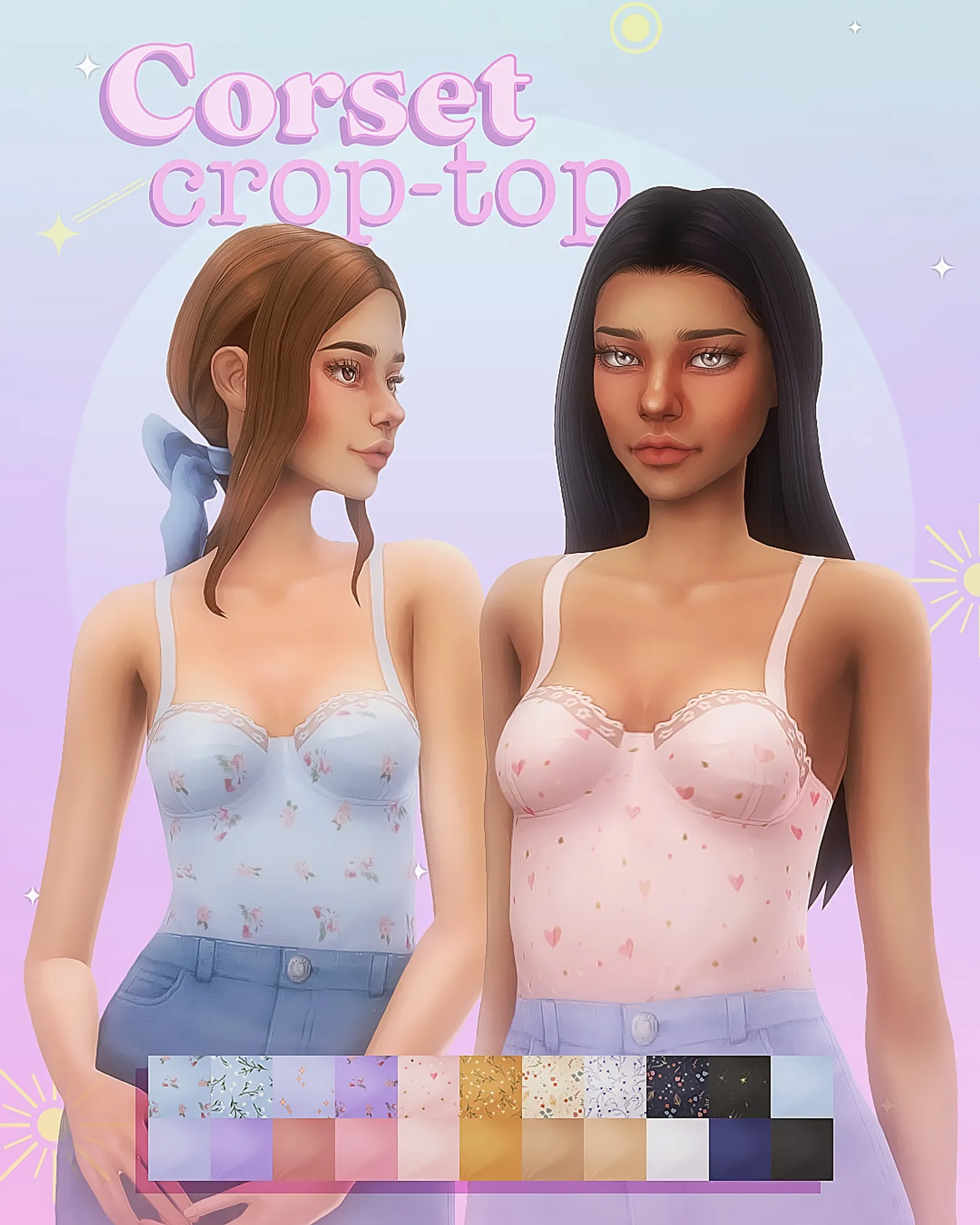 Corset crop-top