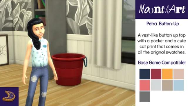 Petra Button-Up - Get Together Full Body Outfit Mesh Edit (BGC)