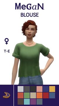 Megan Blouse - BGC Top Frankenmesh