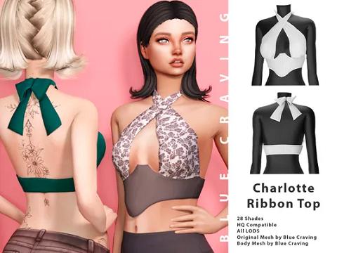 Charlotte ribbon top