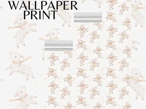 LAMB WALLPAPER PRINT | 8 Swatches