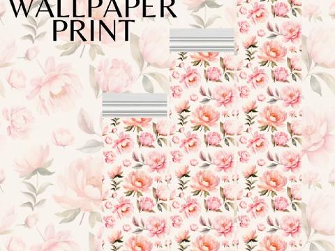 PEONY WALLPAPER PRINT | Lily-Valley Wallpapers