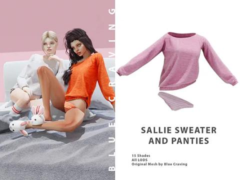 SALLIE SWEATER AND PANTIES