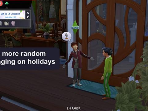 No more random singing on holidays | The Sims 4 (March 26, 2026)