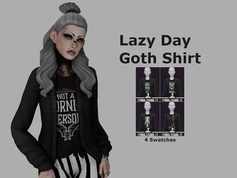 Lazy Day Goth Shirt 