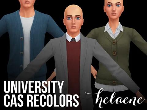 CAS Recolor Add-Ons: University 