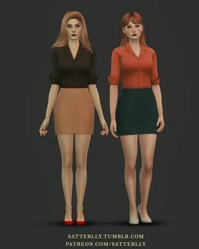 Formal skirt and blouse outfit #2 