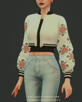 Ukrainian embroidered jacket