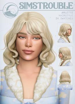 Arlette Hairstyle by simstrouble 