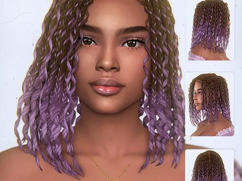 Subira Hairstyle by simstrouble