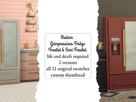 Modern Grimpressions Fridge Frosted & Semi Frosted