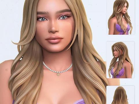 Lysiane Hairstyle (3 Versions) by simstrouble