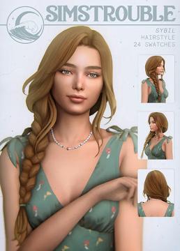 Sybil Hairstyle by simstrouble