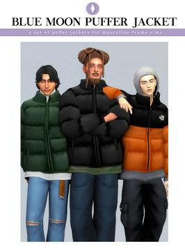 Blue Moon Puffer Jacket Set