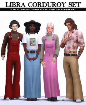 Libra Corduroy Set