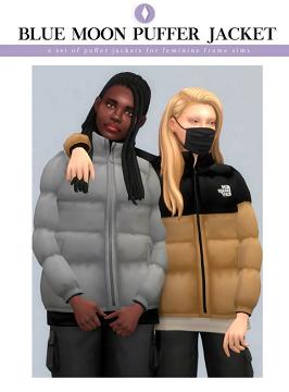 Blue Moon Puffer Jacket Set