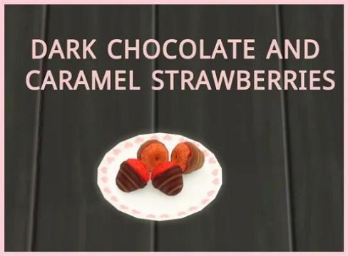 CHOCOLATE AND CARAMEL STRAWBERRIES