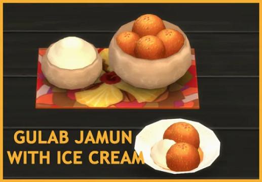 GULAB JAMUN WITH ICE CREAM