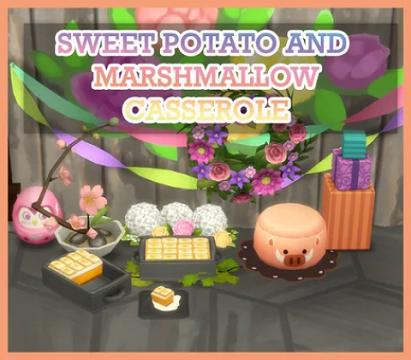 SWEET POTATO AND MARSHMALLOW CASSEROLE