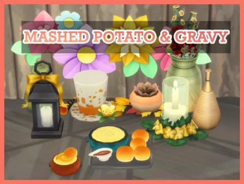 MASHED POTATO WITH GRAVY