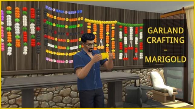 MARIGOLD GARLAND CRAFTING