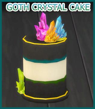 Black Crystal Cake