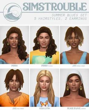 SUMMER BLUES SET by simstrouble