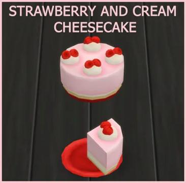 STRAWBERRY AND CREAM CHEESECAKE