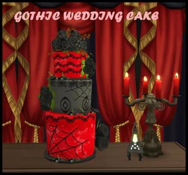 GOTHIC WEDDING CAKE