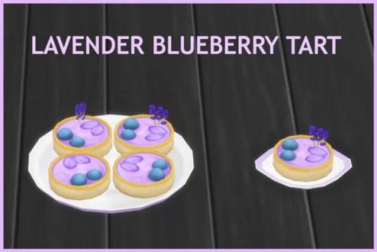 LAVENDER BLUEBERRY TART