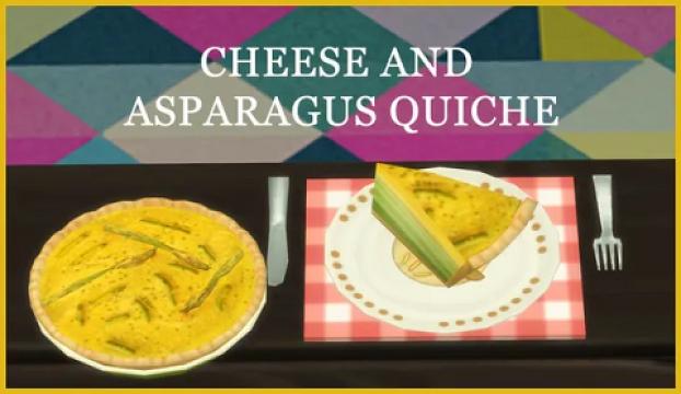 CHEESE AND ASPARAGUS QUICHE