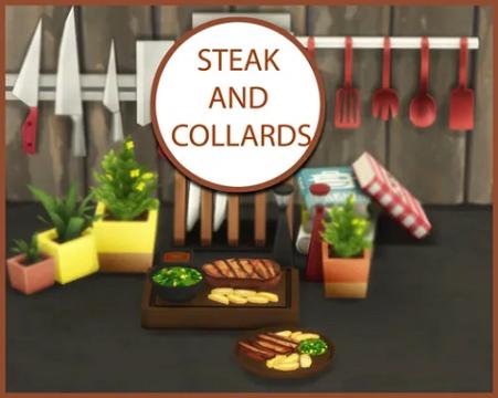 STEAK AND COLLARD