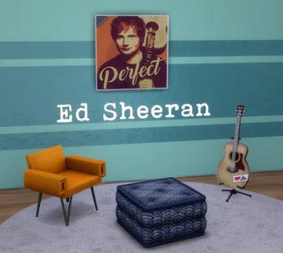 CC Gratuits Cadre + Néon Ed Sheeran ! / Free CC Ed Sheeran Poster + Neon Sign