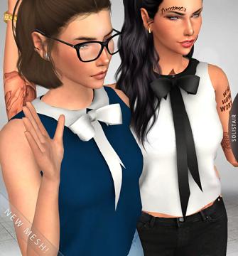 Clothing: Ribbon Shirt
